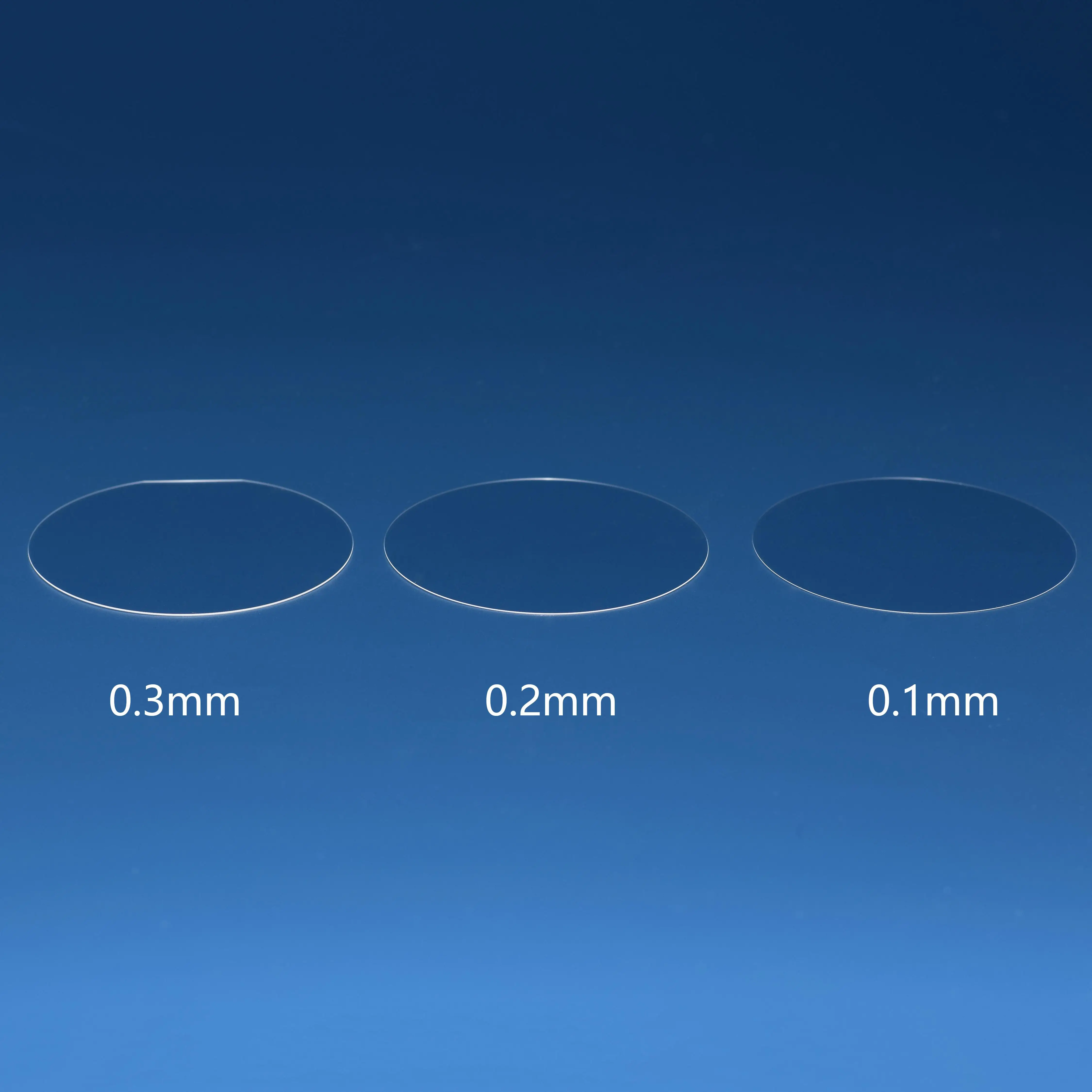 

Ultra thin 0.1 0.2 0.3 0.5mm quartz glass wafer high temperature and corrosion resistant glass slide for scientific research