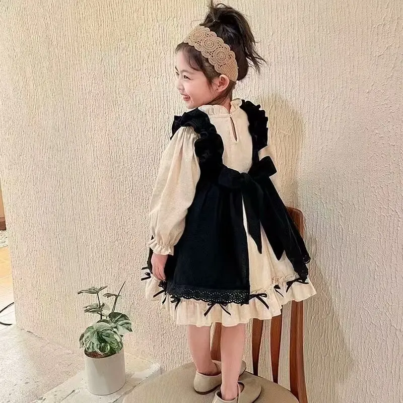 Sweet Cute Black Night Dress Cake Princess Dress Evening Dress