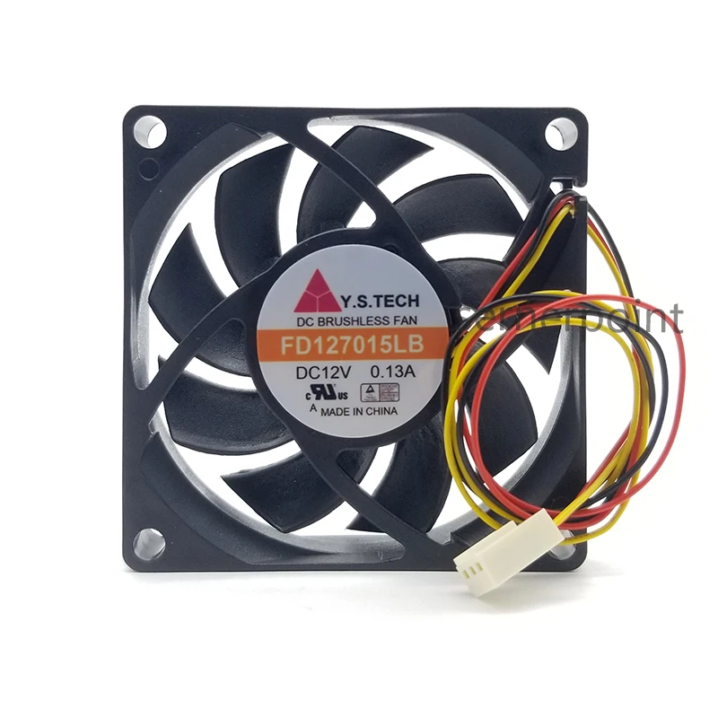 New 7CM Cooling FD127015LB  New 7015 12V 0.13A DC Brushless Fan 70*70*15MM Three Wires