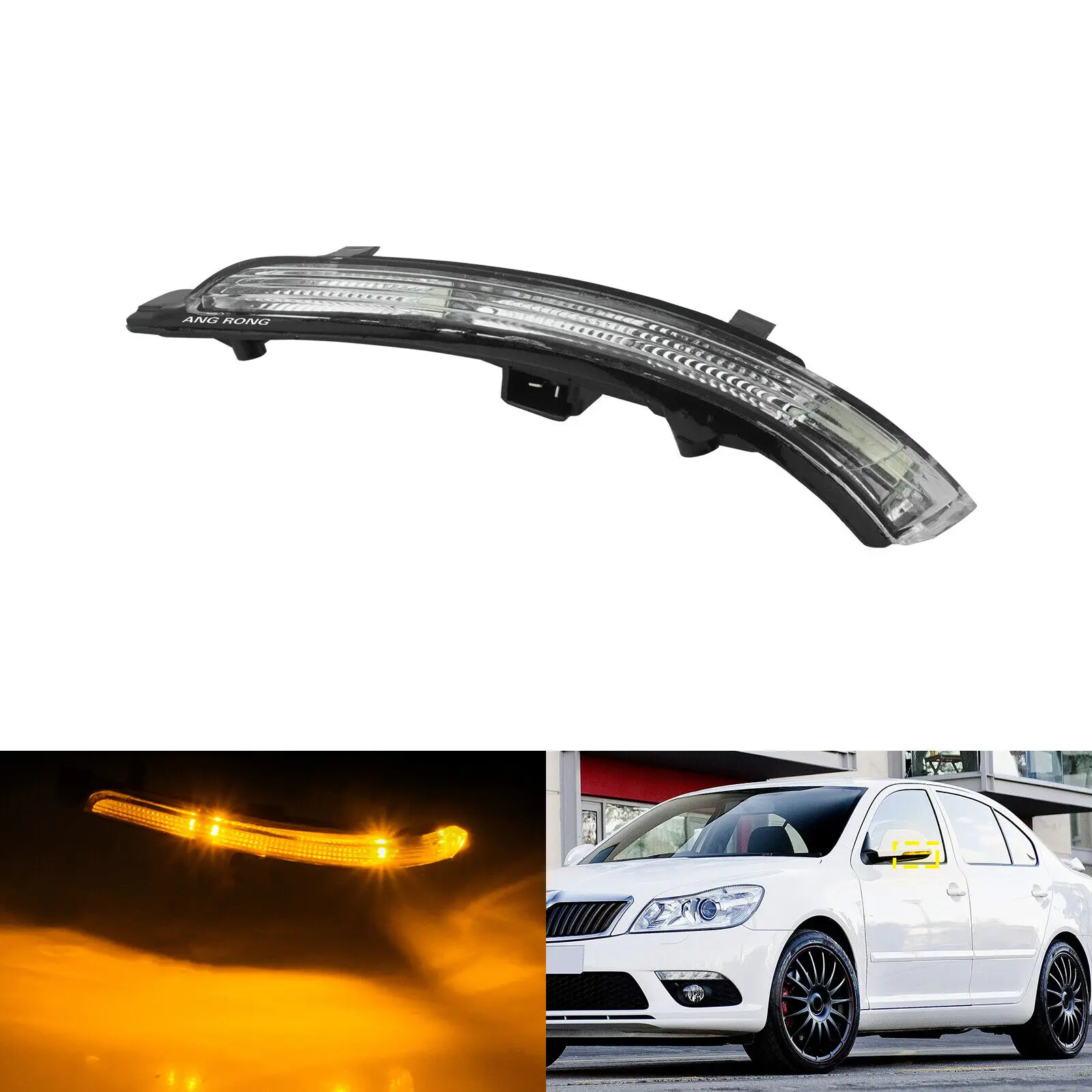 Left Side Door Wing Mirror Indicator Turn Signal Light LED Lamp For Skoda Octavia 1Z 2009-2013 Skoda Superb 3T4 3T5