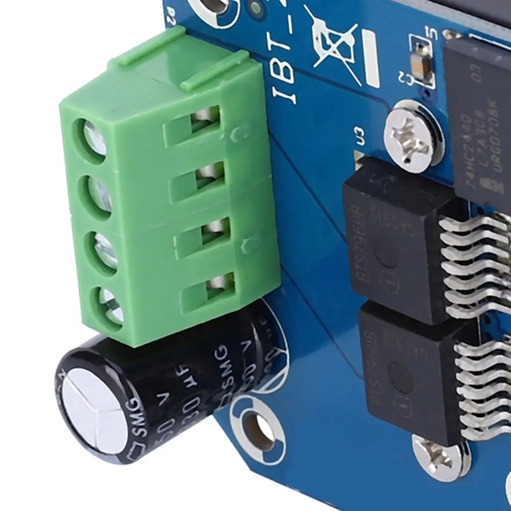 وحدة محرك المحرك BTS7960 43 A 5.5 فولت إلى 27 فولت BTS7960 43A المزدوج H-جسر عالي الطاقة وحدة محرك عالية الطاقة مشاريع الروبوتات #1