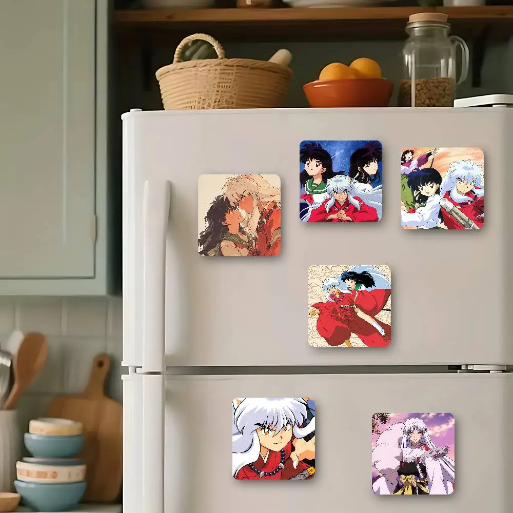 Anime Cartoon I-Inuyasha Cute Fridge Magnets Cartoon Animal Magnets For Refrigerator Decor Funny Magnetic