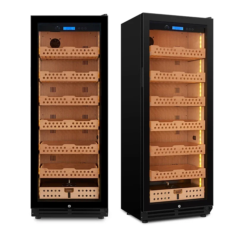 

JiuFu 288l Spain Cedar Wood Electrical Humidor Cabinet Cigar Digital Humidity Control Cigar Humidor