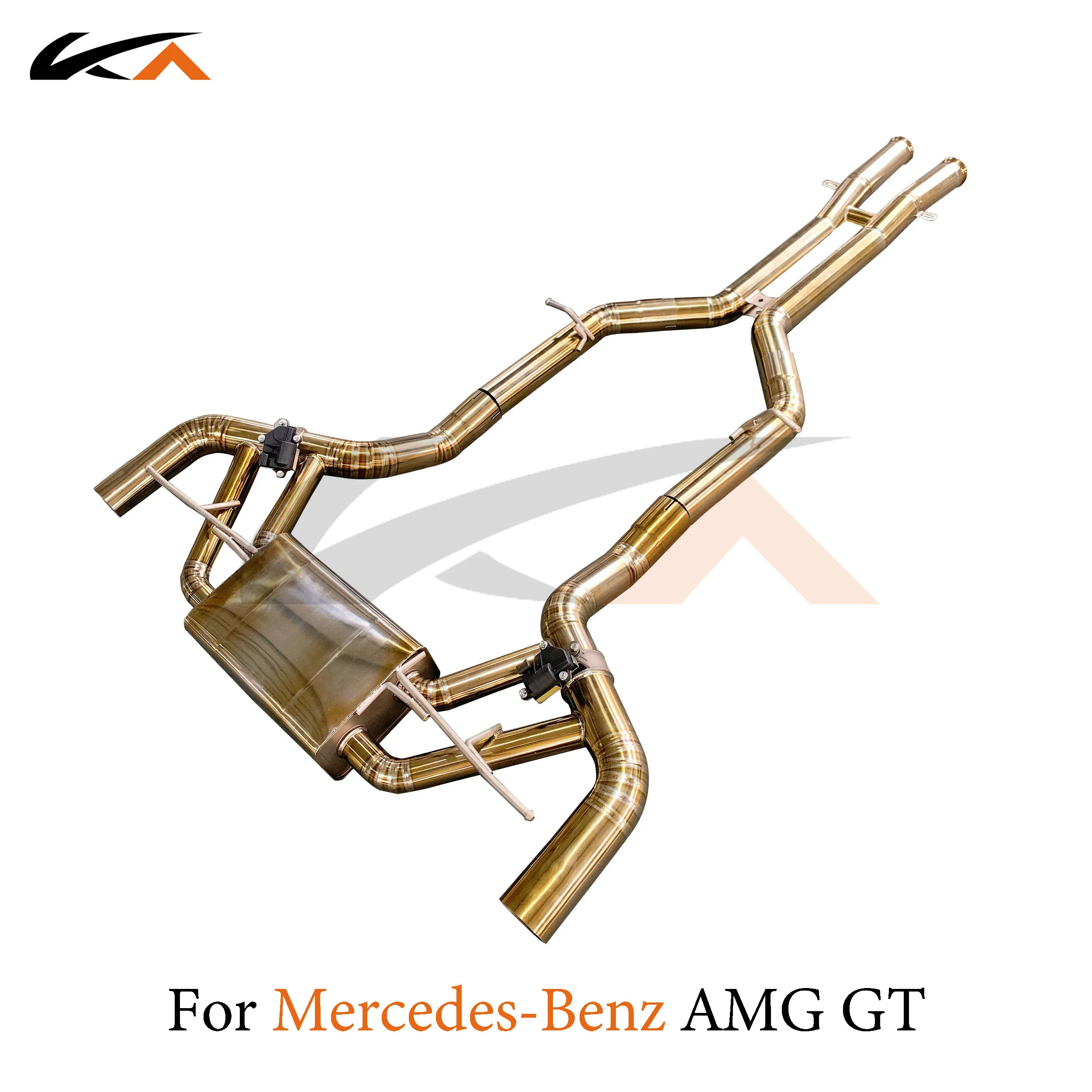 KA Tuning exhaust system titanium alloy catback for Mercedes-Benz AMG GT rear section performance parts muffler valve