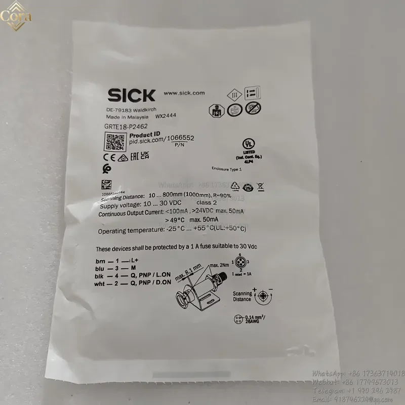 SICK Diffuse Reflection Photoelectric Sensor GRTE18-P2462 Order No. 1066552 Photoelectric Switch