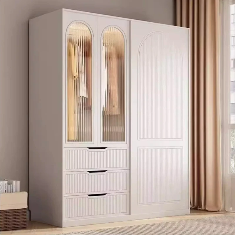 

Clothes Cabinet Wardrobe Sliding Door Household Modern Simple Luxury Living Room Multipurpose Closet De Madera Home Furniture