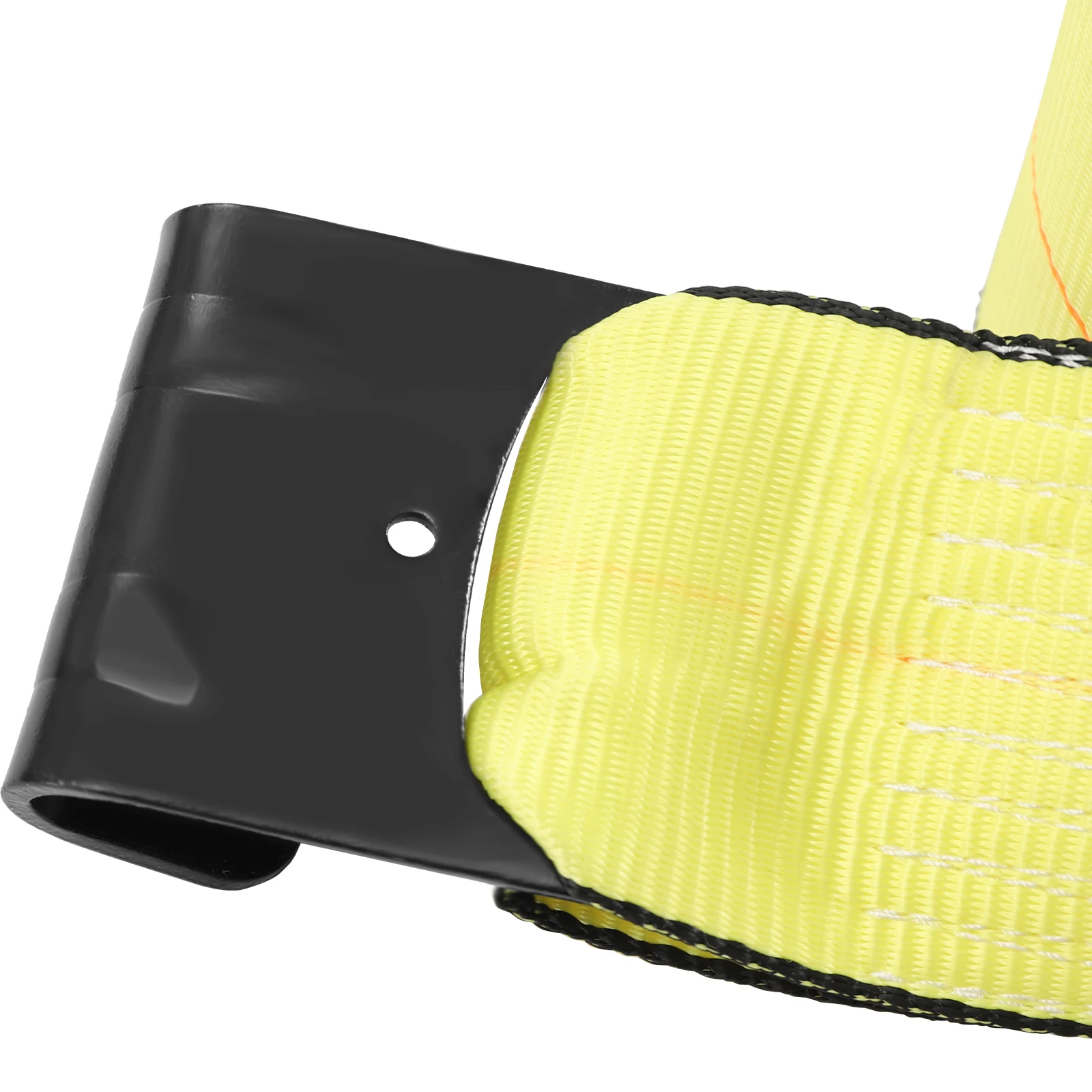 Amarelo Heavy Duty Winch Straps, Amarre com gancho plano, Controle de carga para reboque utilitário de caminhão, WLL #, 4 "x 40"