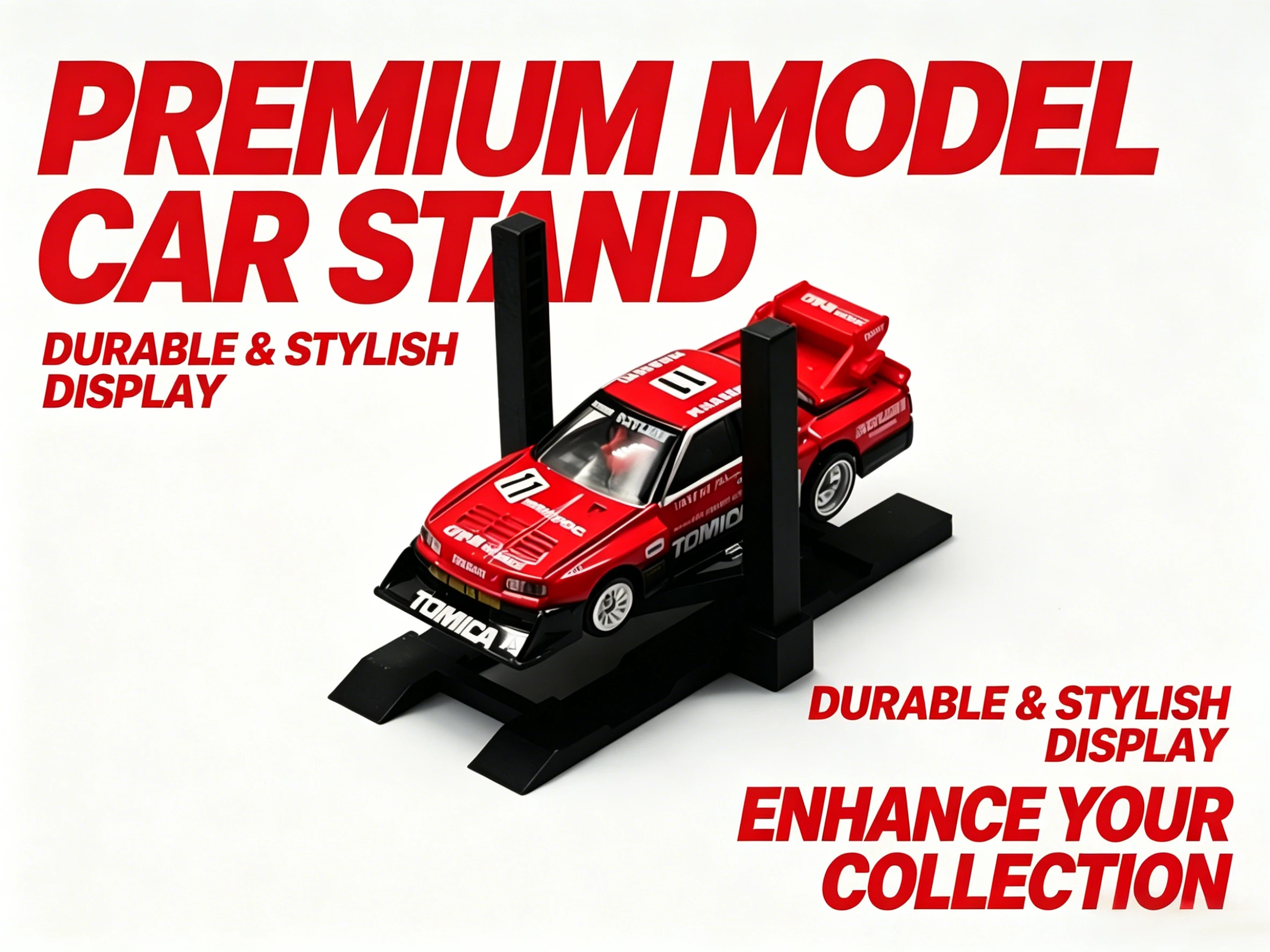 

Height Adjustable Single Layer Car Parking Rack 3D Printed Model For 1 64 Diecast Toy Car Display Stand Garage Parts