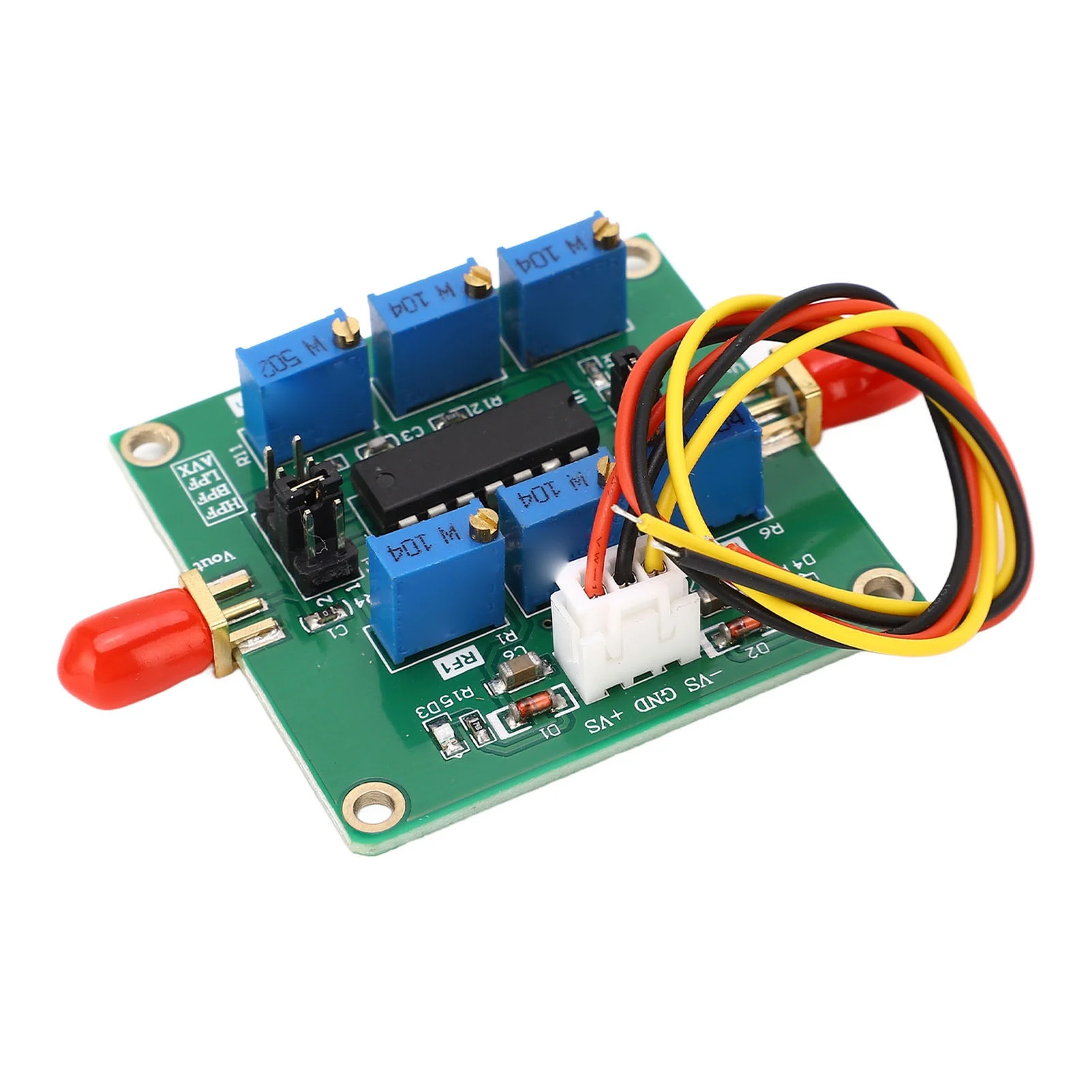 Active Filter Board UAF42 Adjustable Highpass Lowpass Bandpass Filter Module for Ham Radio Amplifier 5‑18V