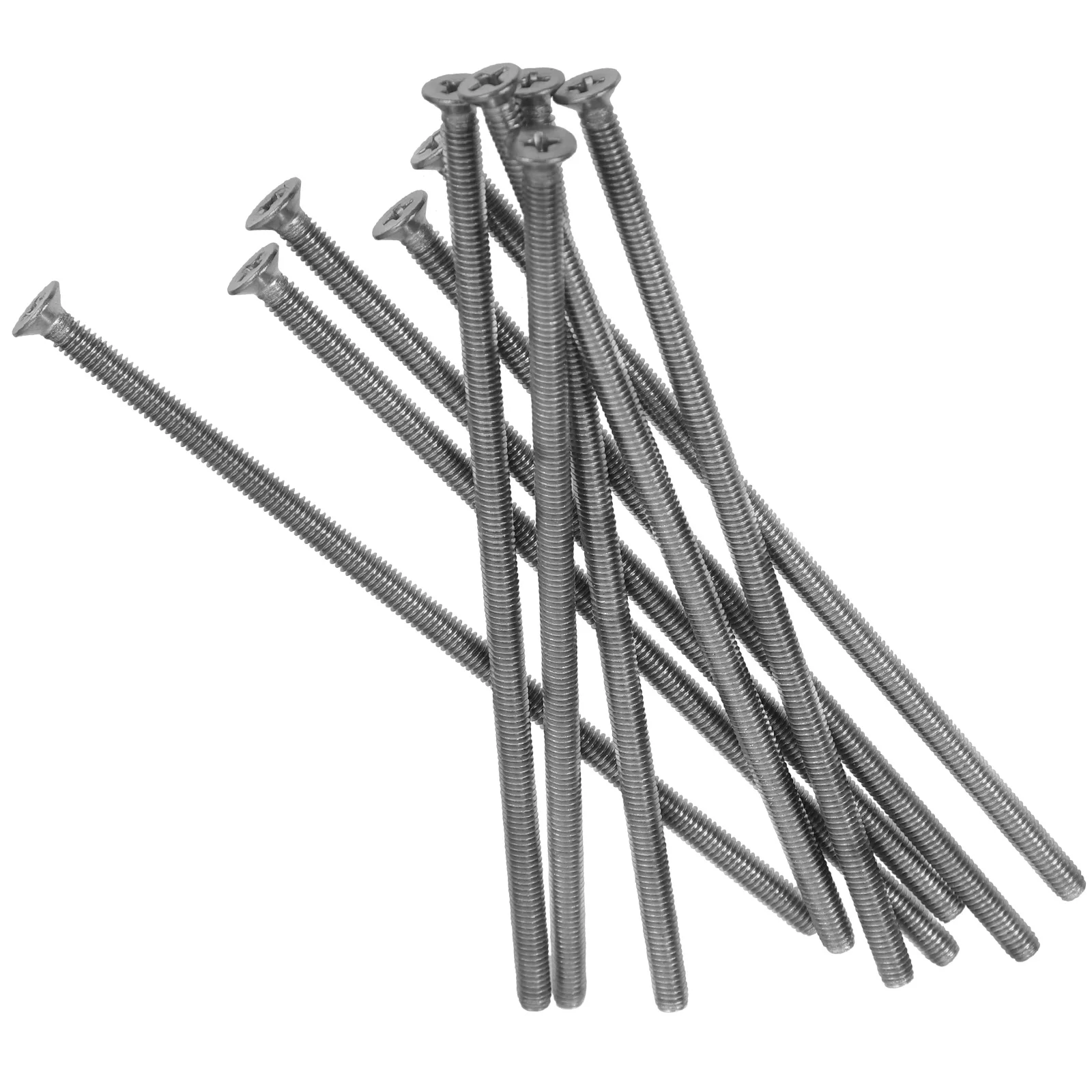 

10 Pcs Lengthen Extended Screws Man Long Stainless Steel for Electrical Outlets