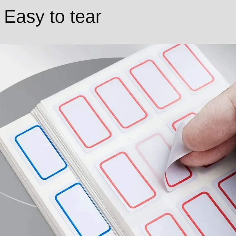 M&G Stationery 120 pcs Red Frame Label Stickers Self-adhesive Multi-specification Note Strips Pepsi Stickers Price Strips