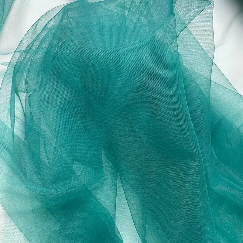 High‑Density Soft Tulle Mesh Fabric Sheer Net Cloth for Wedding Drapery Bridal Gown Skirt & Handmade DIY Sewing Material view 5