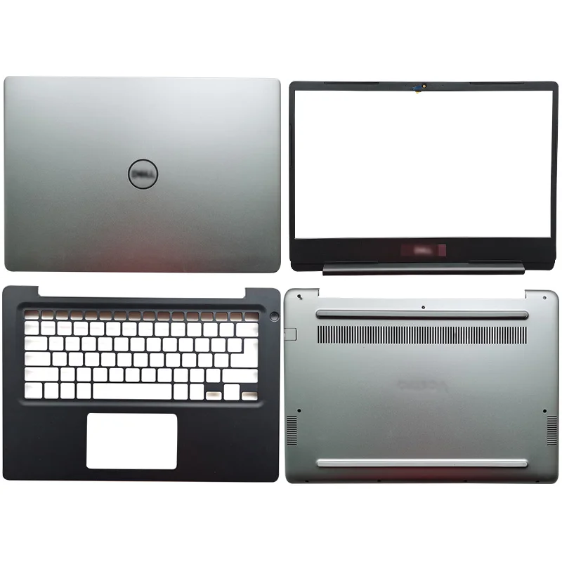 Silver NEW For DELL Vostro 14 5481 V5481 Laptop LCD Back Cover/Front Bezel/Palmrest/Bottom Case  0R27DN 04Y3M8 0PTXV1 0J9MC3