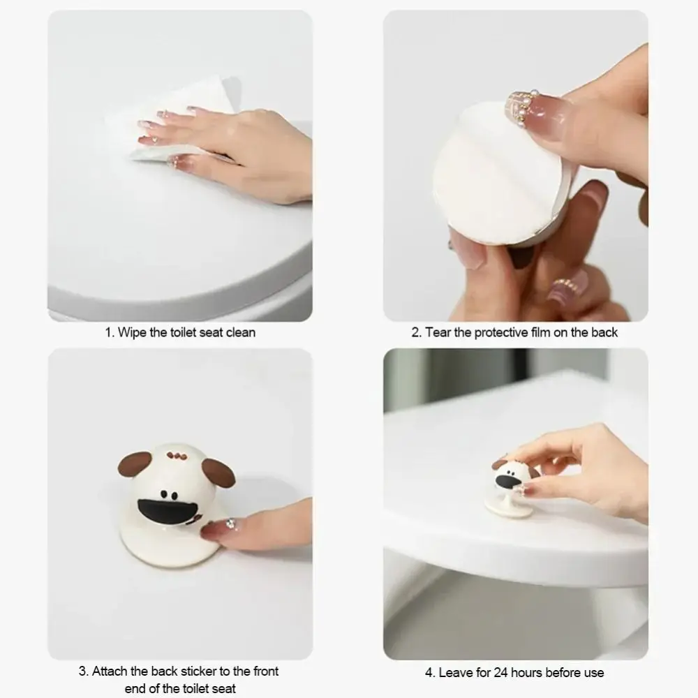 

Easy Installation Cartoon Lamb Cabinet Handles Creative Design Adorable Shape Puppy Drawer Pulls Cartoon Animal Self-Adhesive