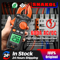 Digital Clamp Meter 600A AC DC Current 6000 Counts True RMS Multimeter Ammeter Voltage Tester Amp Hz Capacitance NCV Ohm Test