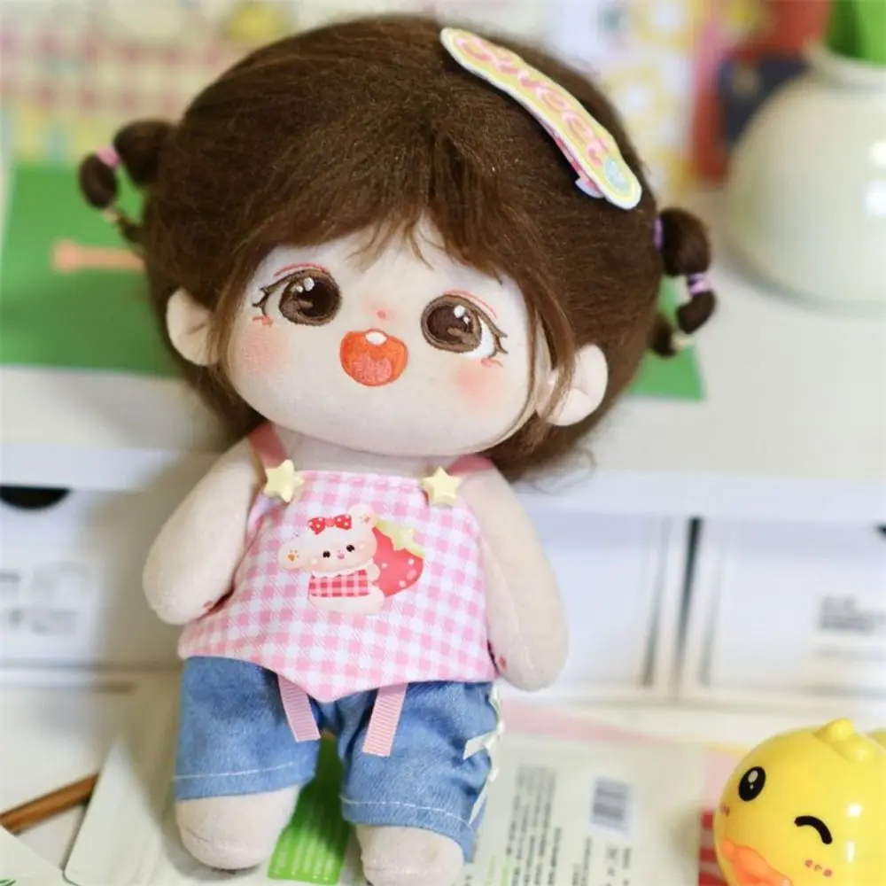 

Cloth 15cm Cotton Doll's Clothes Changing Clothes Soft Handmade Cotton Doll Outfit Dress Up Mini DIY Doll Clothes Accessories