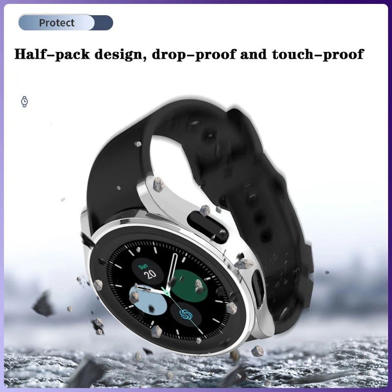 Capa para samsung galaxy watch 5 4 40mm 44mm acessório tpu capa protetor de tela completo para galaxy watch 5 pro 45mm