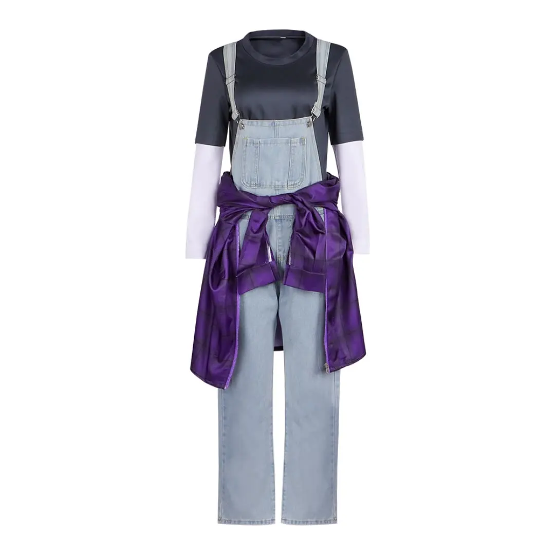 映画エレクトリックステートミシェルコスプレ衣装女性のジャケットトップパンツハロウィンパーティーショーステージ日常衣装