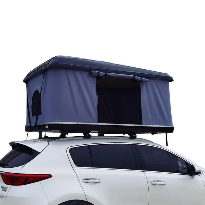 Online Wholesale Custom Foldable Hardshell Aluminium Fiberglass Vehicle Car Roof Top Pop Up Hard Shell Car Roof Tent With Solar