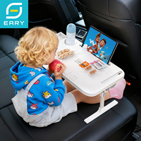 Eary for Kids Car Tray Table With Cup Holder Slot Small Drawer Portable Foldable Car Seat Tablet Laptop Stand Travel Dining Desk