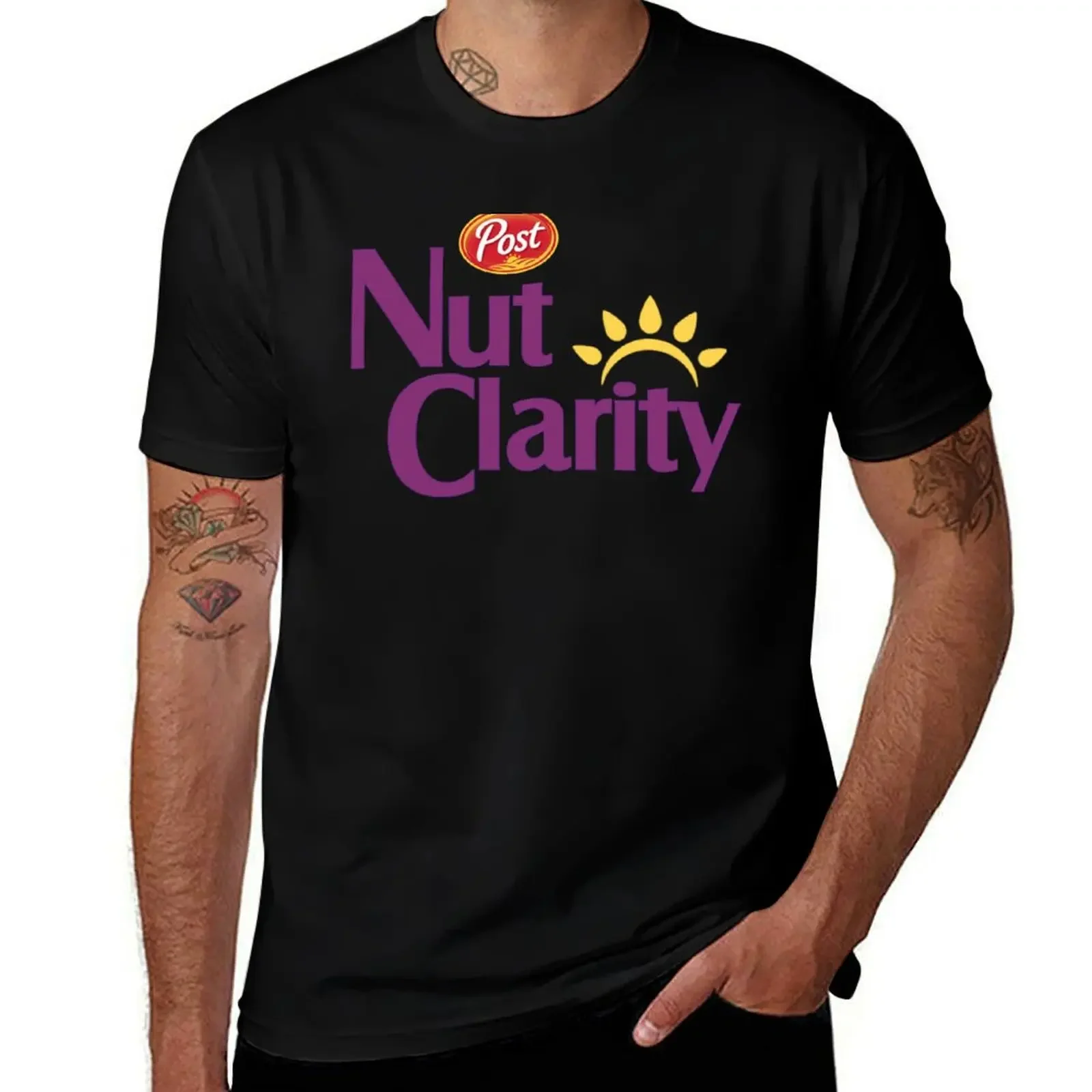 Post Nut Clarity Bran Cereal Logo Parody T-Shirt summer tops clothes heavyweight t shirts for men