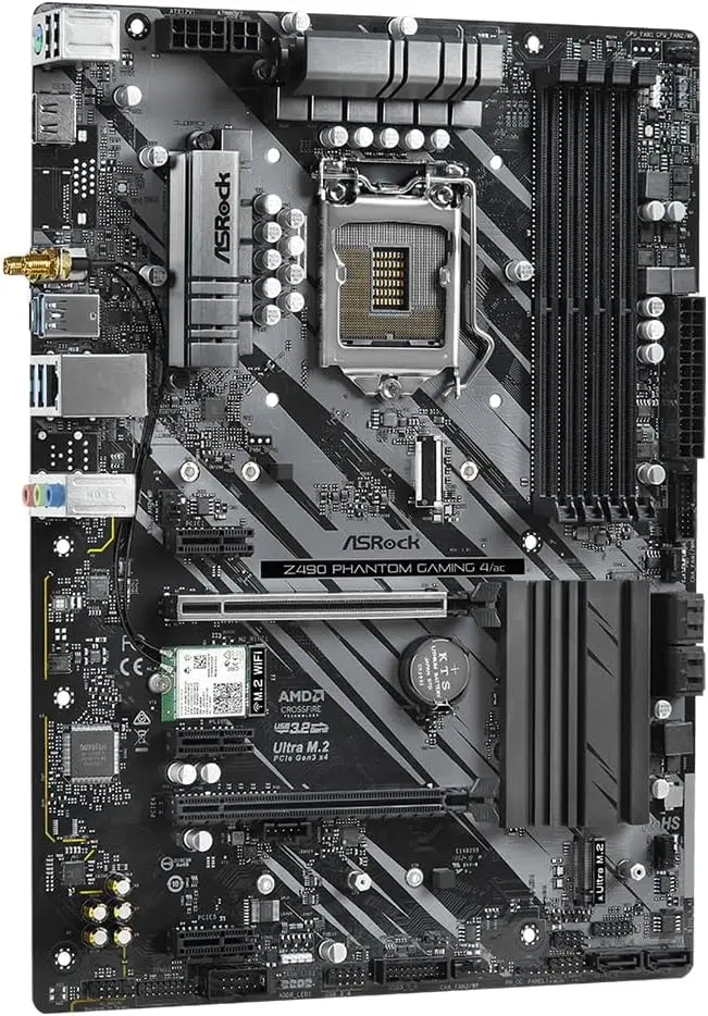 Imagem -03 - Phantom Gaming Motherboard Lga 1200 Ddr4 128gb Pci-e 3.0 Usb 3.2 Suporte Atx I910900f Cpu Asrock-z490