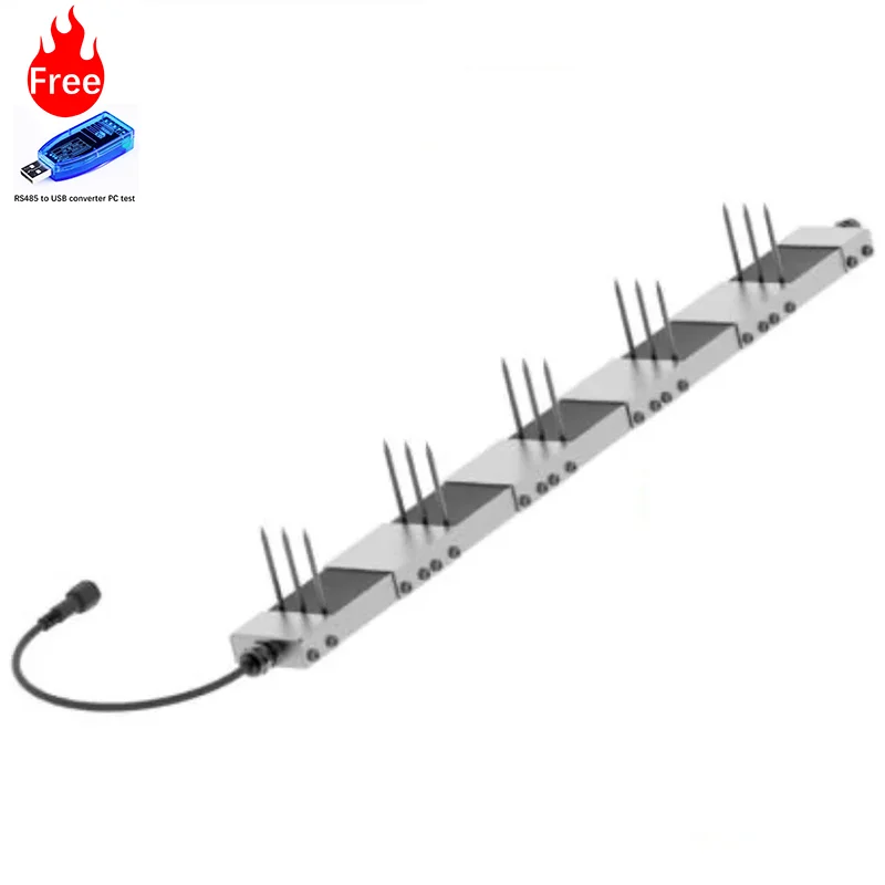 RS485 LORA LORAWAN GPRS 4G Perangkat Lunak Datalogger Kelembaban Tanah Dan Sensor EC