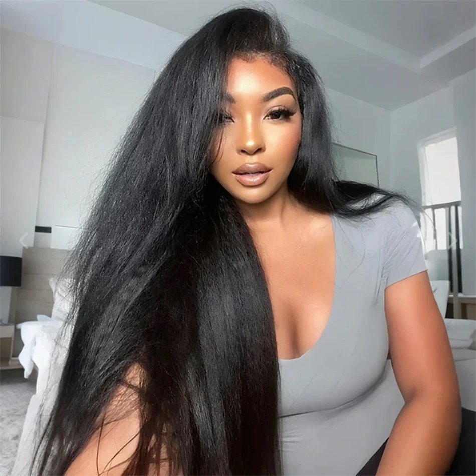 غريب مستقيم 360 الدانتيل أمامي شعر الإنسان شفاف 13x4 13x6 الدانتيل الباروكة الأمامية قبل قطعها غلويليس شعر مستعار للنساء 28 30 بوصة #1