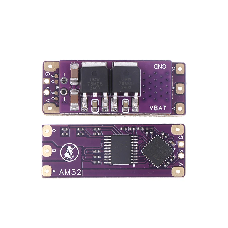 1PCS 2-4S 32-bit ESC AM32 Enhanced Version 40A High Power Speed Regulator Support PWM Signal For Crawler Model Airplane Motors.