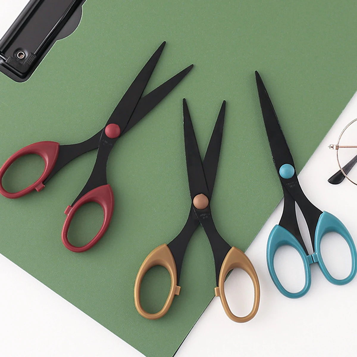 1 pc/set Stainless Steel Ultra Sharp Blades and Comfort Grip Handles Scissors - For Office, Home, School, Sewing, And Crafts