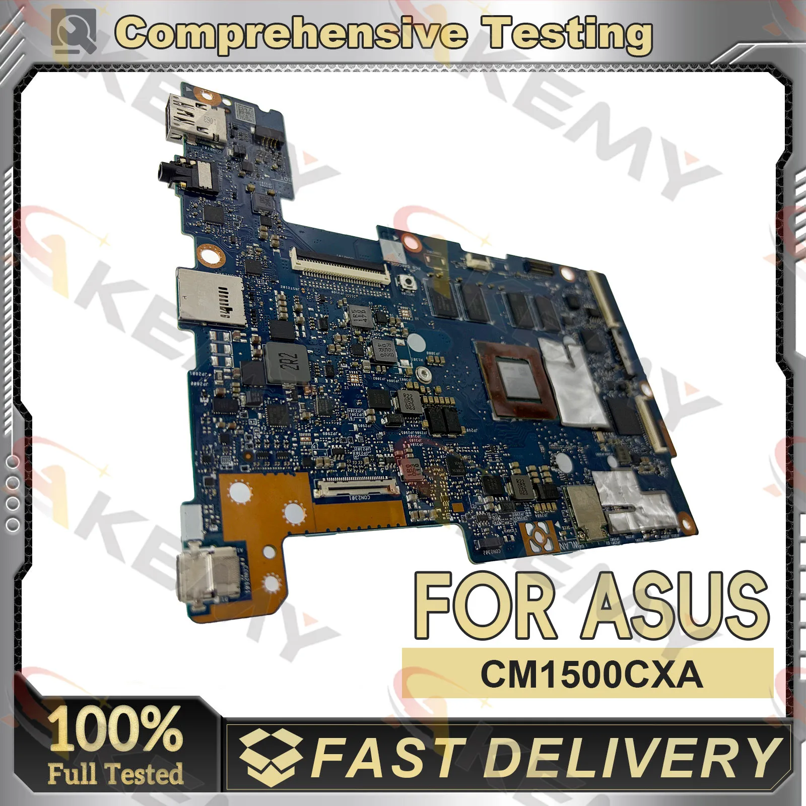 CM1500CXA Laptop Motherboard For ASUS Chromebook CM1500C CM1500CXA Notebook Mainboard With R3 R5 R7 CPU fast ship 100% tests OK