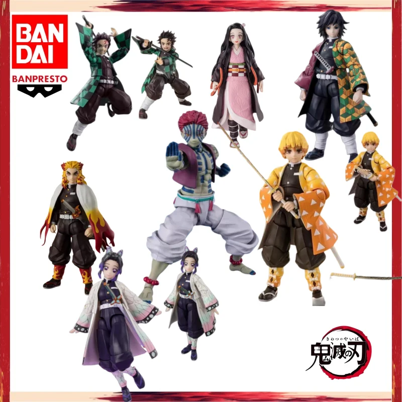 

Bandai Original In Stock S.H.Figuarts Demon Slayer Kamado Tanjiro Nezuko Akaza Tomioka Giyuu Model Action Figure Brand New Boxed