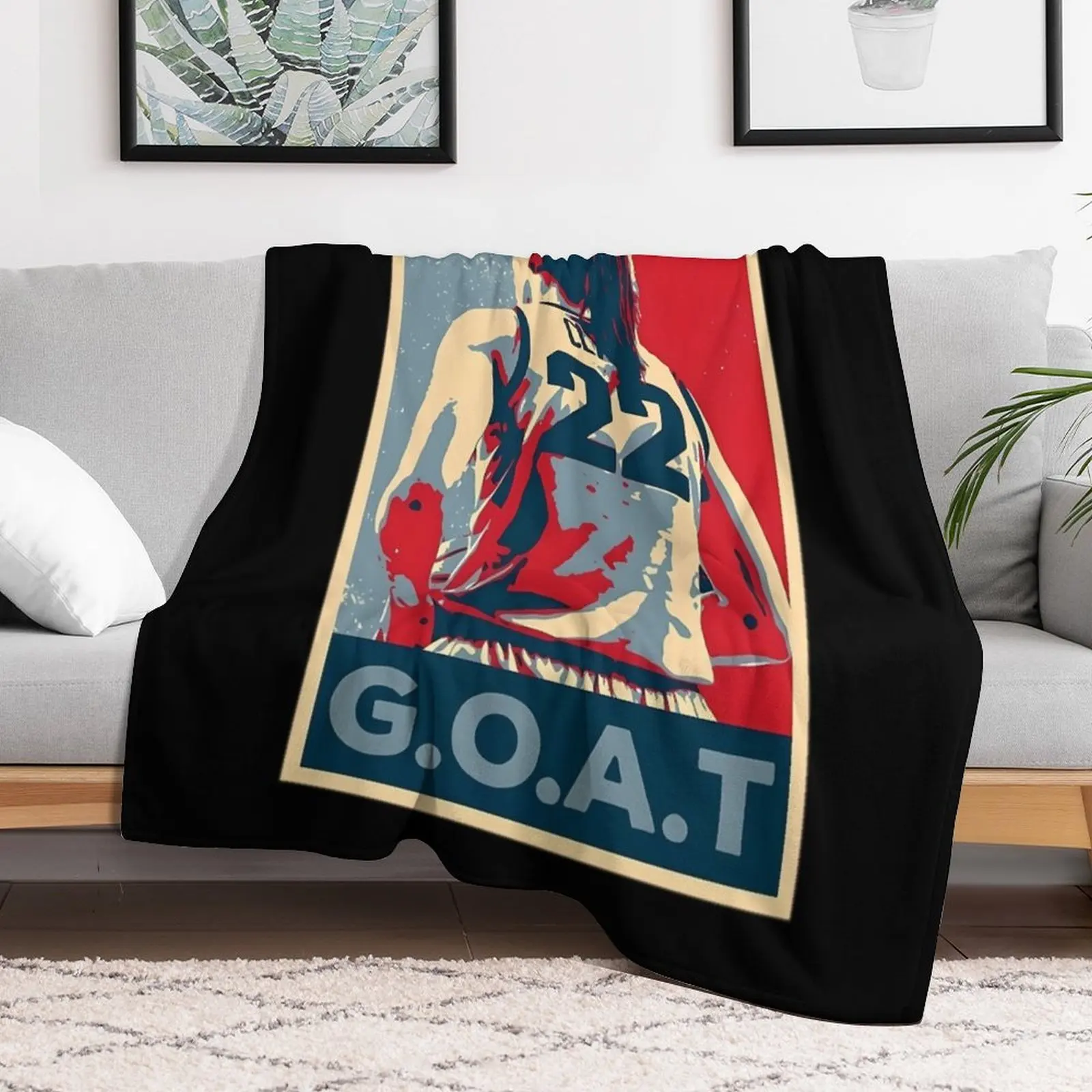 Caitlin Clark Goat Throw Blanket Single Giant Sofa manga Blankets