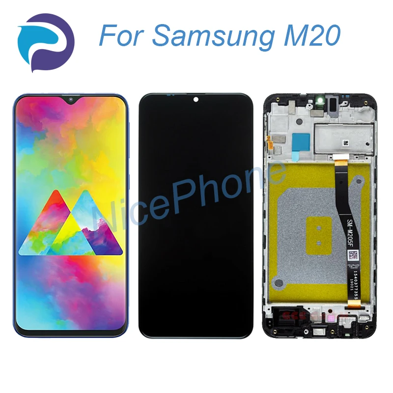 

ЖК-экран для Samsung M20 + сенсорный дигитайзер дисплей 2340*1080 SM-M205F/FN/G/M M20 ЖК-экран дисплей