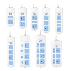 Power Strip EU UK US AU Plug to China AC Outlet Socket Adapter Extension Cord Socket with Switch Indicator Light Safety door