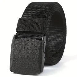 Men's Belt Canvas Automatic Buckle Belt Outdoor Multifunctional Tactical Nylon Belts Hunting Belt Accessories