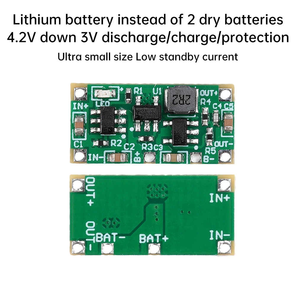 AA AAA Droge Cel Naar Lithiumbatterij Converter Module 1.5V 3V 4.2V Opladen Ontladen Voor Speelgoed Afstandsbediening