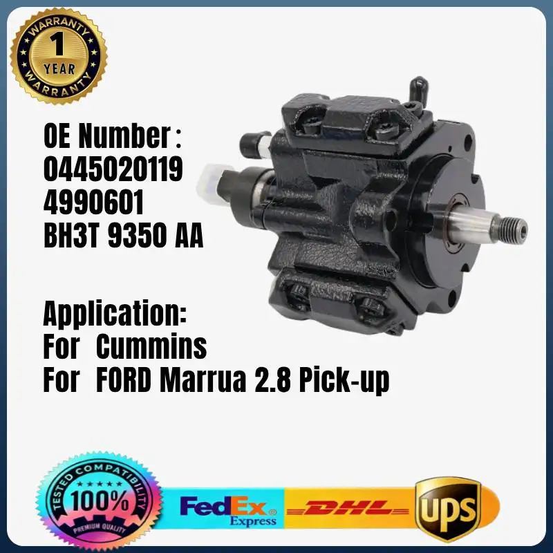 

0445020119 4990601 BH3T 9350 Common Rail Fuel Injection Pump for CUMMINS for FORD Marrua2.8 Pick-up ISF 2.8 Engine