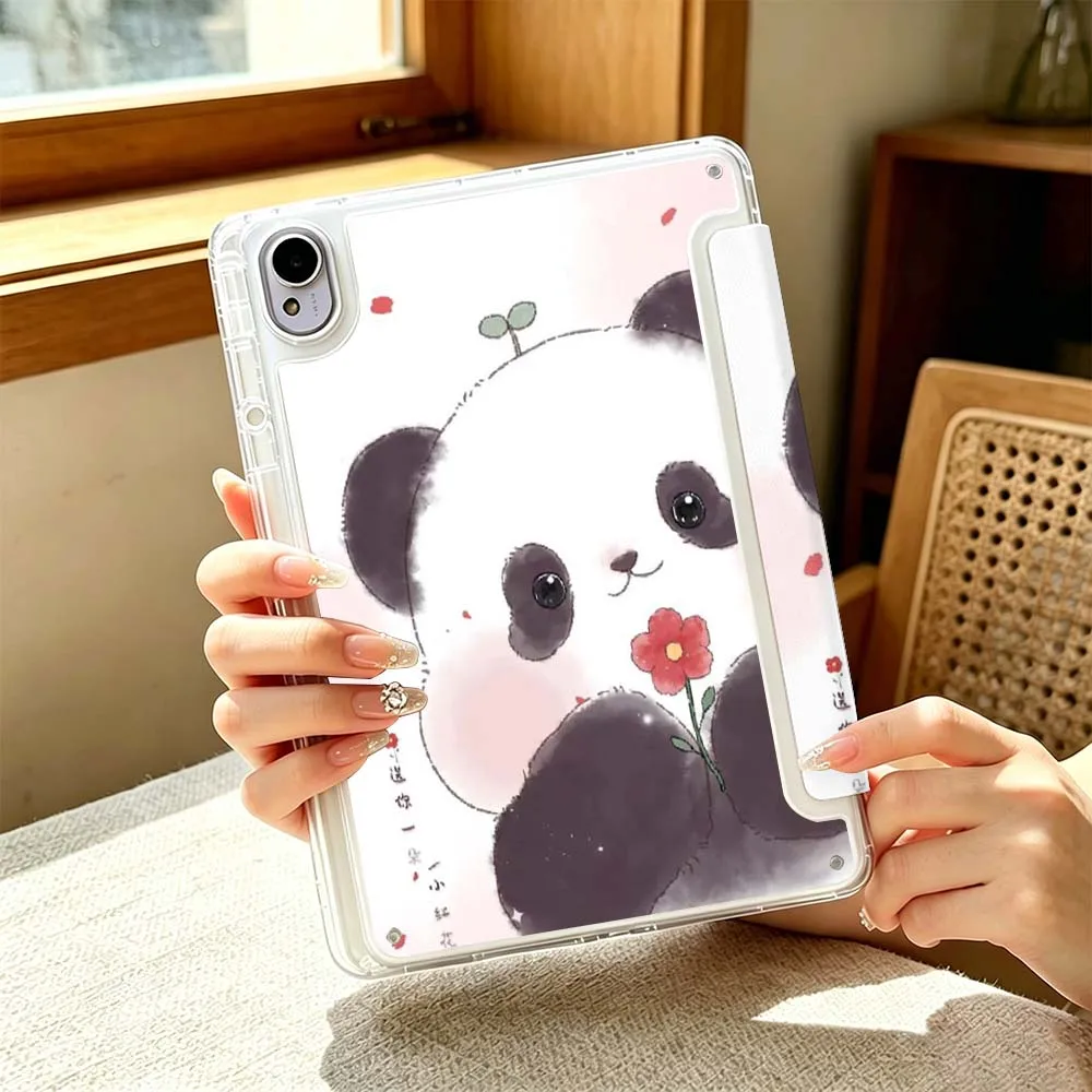 Cute Panda Cartoon Cover For Huawei MatePad Pro SE Honor Pad 9 V9 GT X9 10.8 11 13.2 inch Pro 3Y Tablet Case