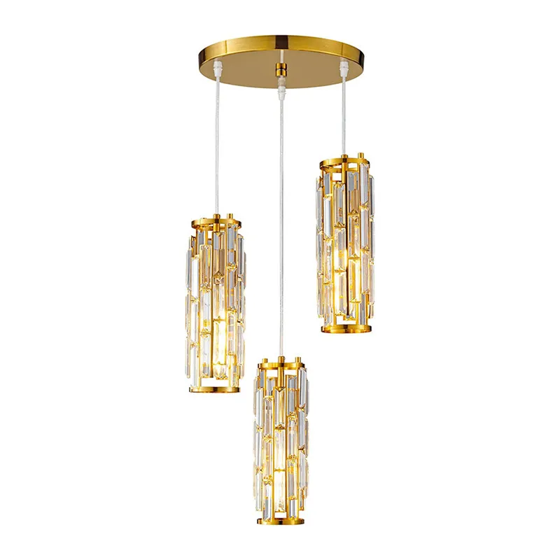 

High End American Crystal Light Luxury Chandelier Dining Room Bedroom Living Room Hotel Lamp Ceiling Lighting Household Bedside