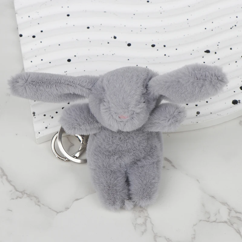 

1PC Kawaii Cute Rabbit Plush Keychain Soft Stuffed Bunny Doll Keyring Bag Pendant Backpack Hanging Decoration Lovely Gifts