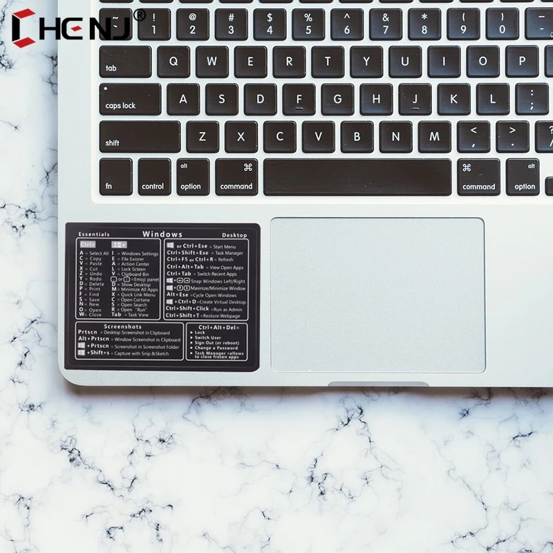 2Pcs Windows/Word Reference Keyboard Computer Shortcut Sticker Adhesive Removable Stickers For Quick Reference Keyboards Guide