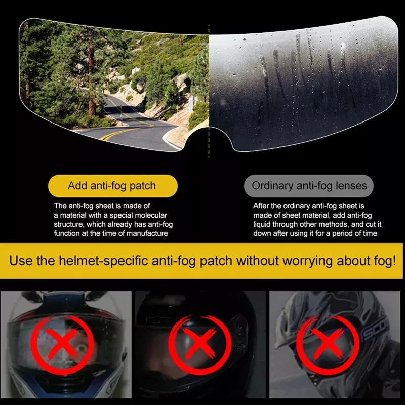 Moto Helmet Anti-fog Anti-Rain Patch Film Waterproof Durable Nano Coate Sticker Moto Accessories for Universal Motorcycle Helmet image 6
