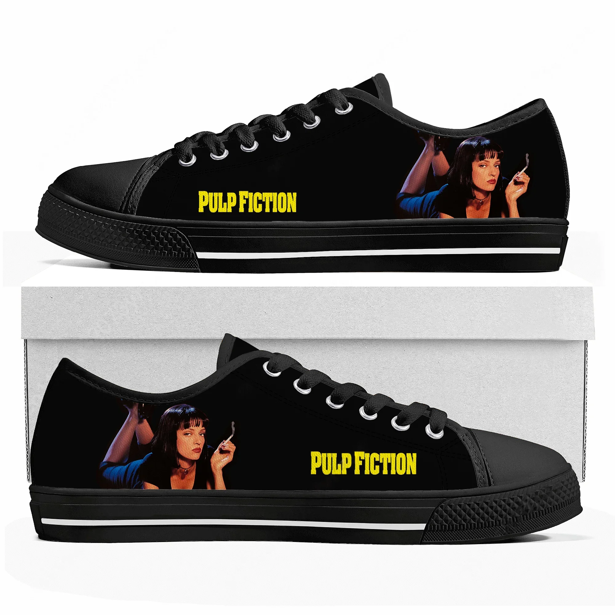 

Pulp Fiction Low Top High Quality Sneakers Men Women Teenager Canvas Sneaker Casual Personalized Patterns Shoe Customized Shoes