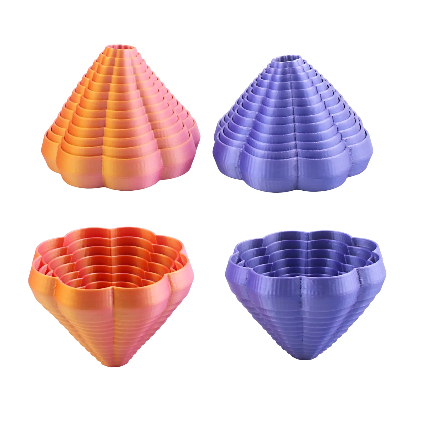 

3D Printed Radish Tower Stress Relief Toy, Creative Stress Relief Tool Toy