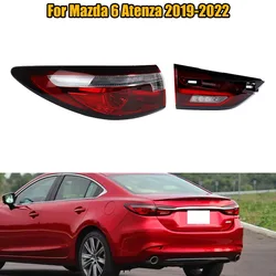 Inner Outer Car LED Rear Bumper Tail Light Assembly Brake Stop Reverse Lamp Taillamp Assy For Mazda 6 Atenza 2019 2020 2021 2022