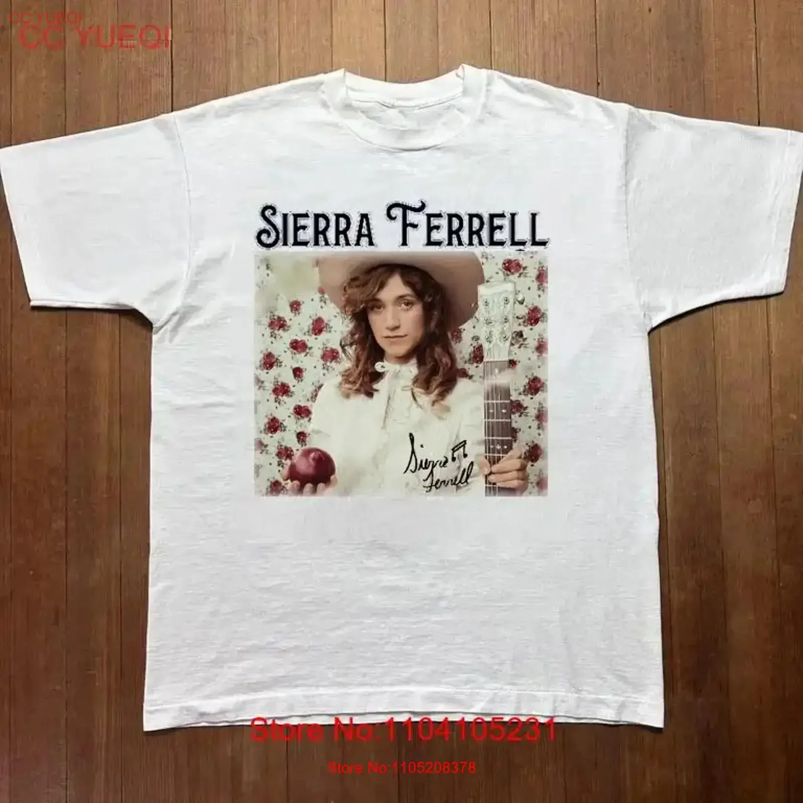 NEW Rare SIERRA FERRELL SIGNED White All Size Fan T Shirt AL57 vintage Washed homme fashion Stretched Soft graphic Comfortable
