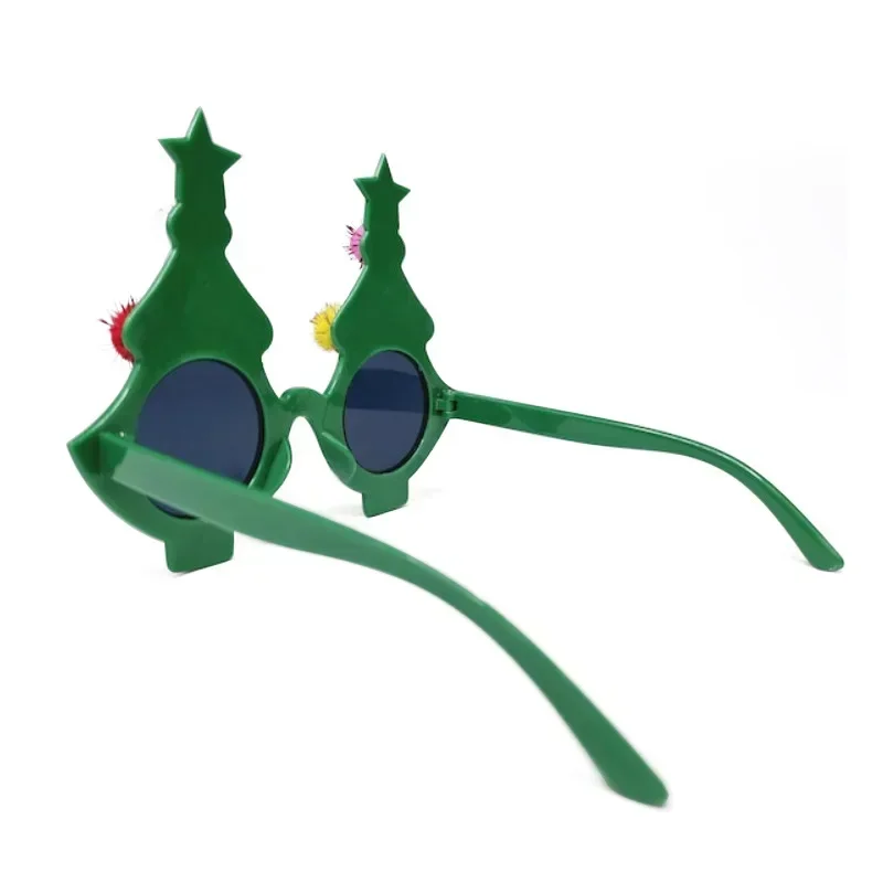 شجرة عيد الميلاد والهالوين المرعب تأثيري للجنسين نظارات ABS إطار نظارات شمسية سوداء نظارات كرنفال لطيف الدعامة #4