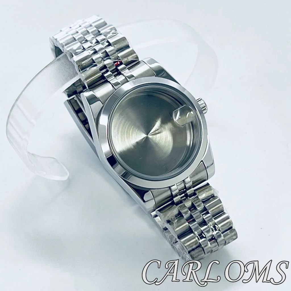 TOP 36mm 40mm ETA 2824 PT5000 NH34 NH35 NH36 NH38 NH70 NH72 Movement Silver Stainless Steel Watch Case Sapphire Glass