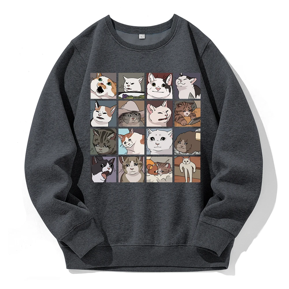 Cute Animal Puzzle Cartoon Printing Men Hoodies Casual Fashion All Match Hoody Male Sport Tide Pullovers Street Harajuku Hooded